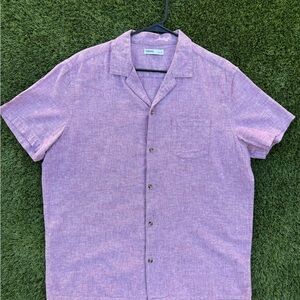 Lavender Short Sleeve Button Down Shirt